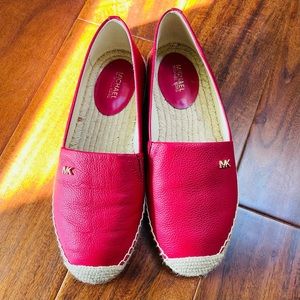 Michael kors Red leather Slip-on loafers